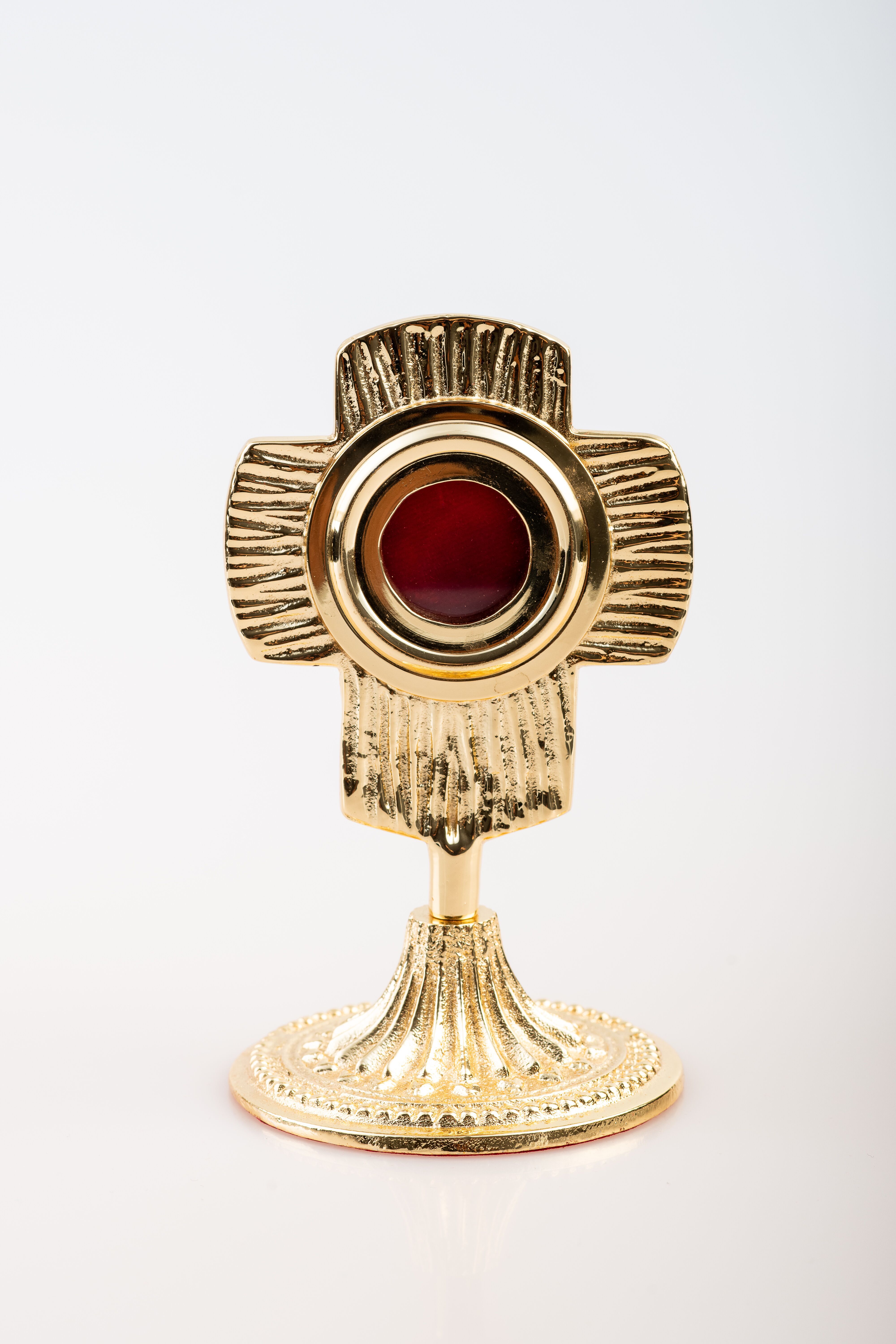 Relikwiarz pozłacany - 13 cm (27)