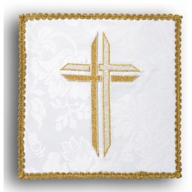Palka haftowana ecru - Krzyż (1) - kolor ecru - Nowość