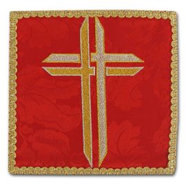 Palka haftowana czerwona - Krzyż (1) - kolor czerwony - Nowość