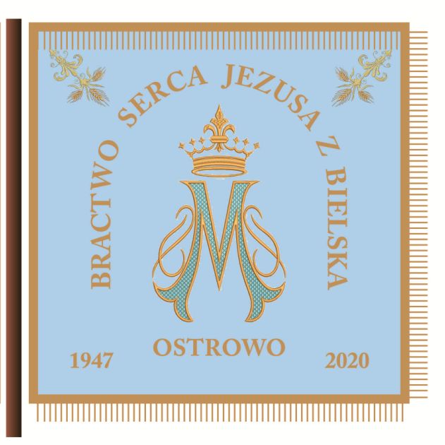 Sztandar Bractwo Serca Jezusa - drukowany - zdjęcie 2 - Sztandar Bractwo Serca Jezusa - drukowany