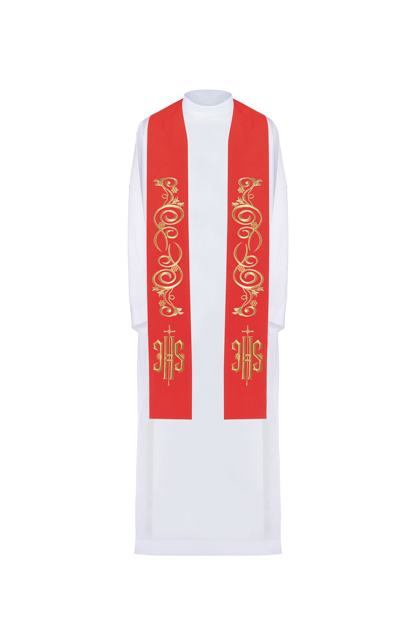 Stuła haftowana - kolory liturgiczne (31) - zdjęcie 3 - Stuła haftowana - kolory liturgiczne (31)