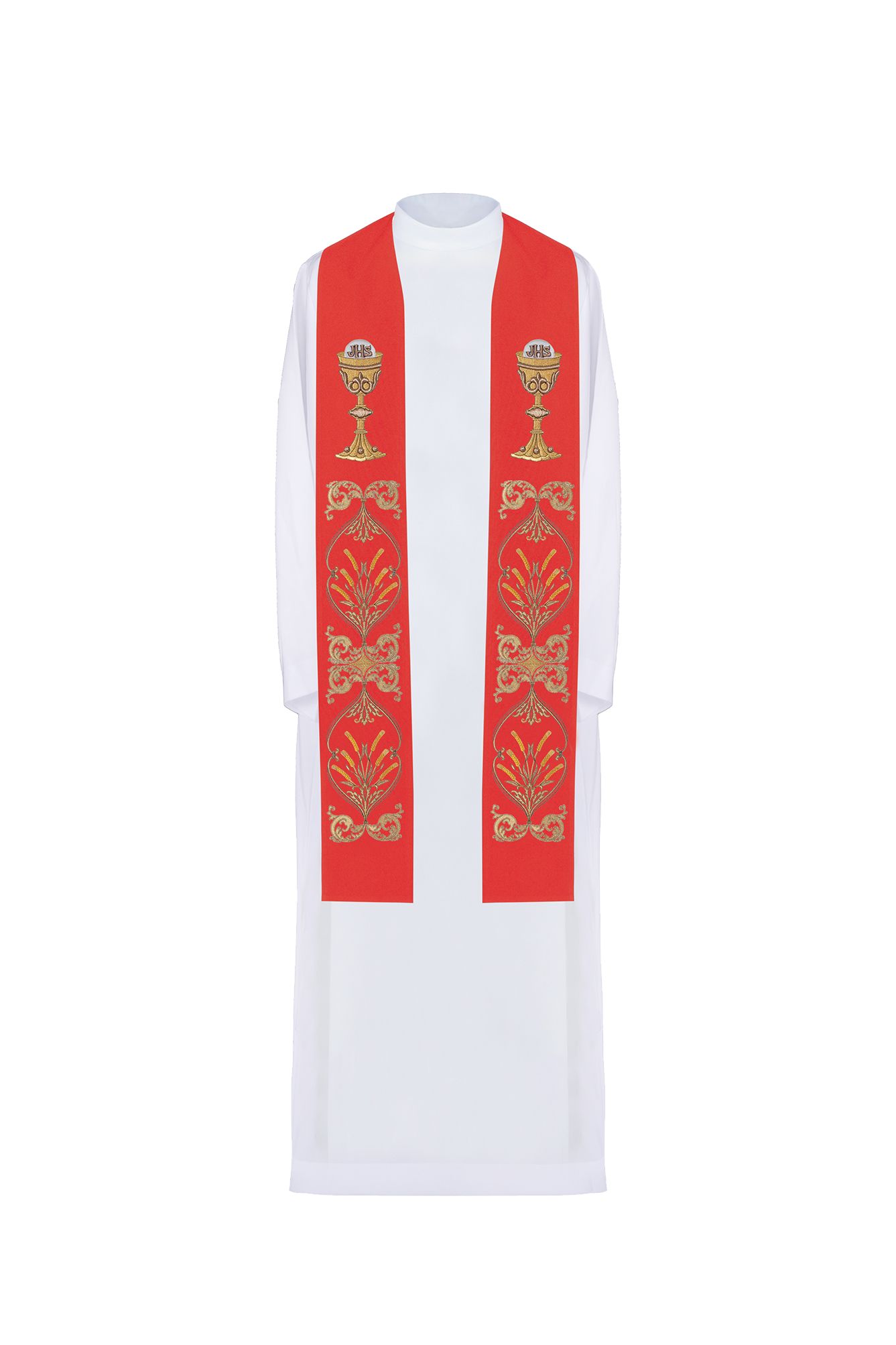 Stuła haftowana - kolory liturgiczne (42) - zdjęcie 4 - Stuła haftowana - kolory liturgiczne (42)