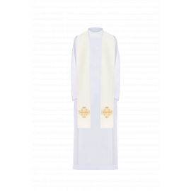 Stuła haftowana Krzyż Jerozolimski - kolory liturgiczne (46) - zdjęcie 3 - Stuła haftowana Krzyż Jerozolimski - kolory liturgiczne (46)