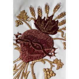 Embroidered altar cloth - Eucharistic design (126)