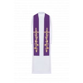 Stuła haftowana - kolory liturgiczne (72) - EUCHARYSTYCZNE - Nowość