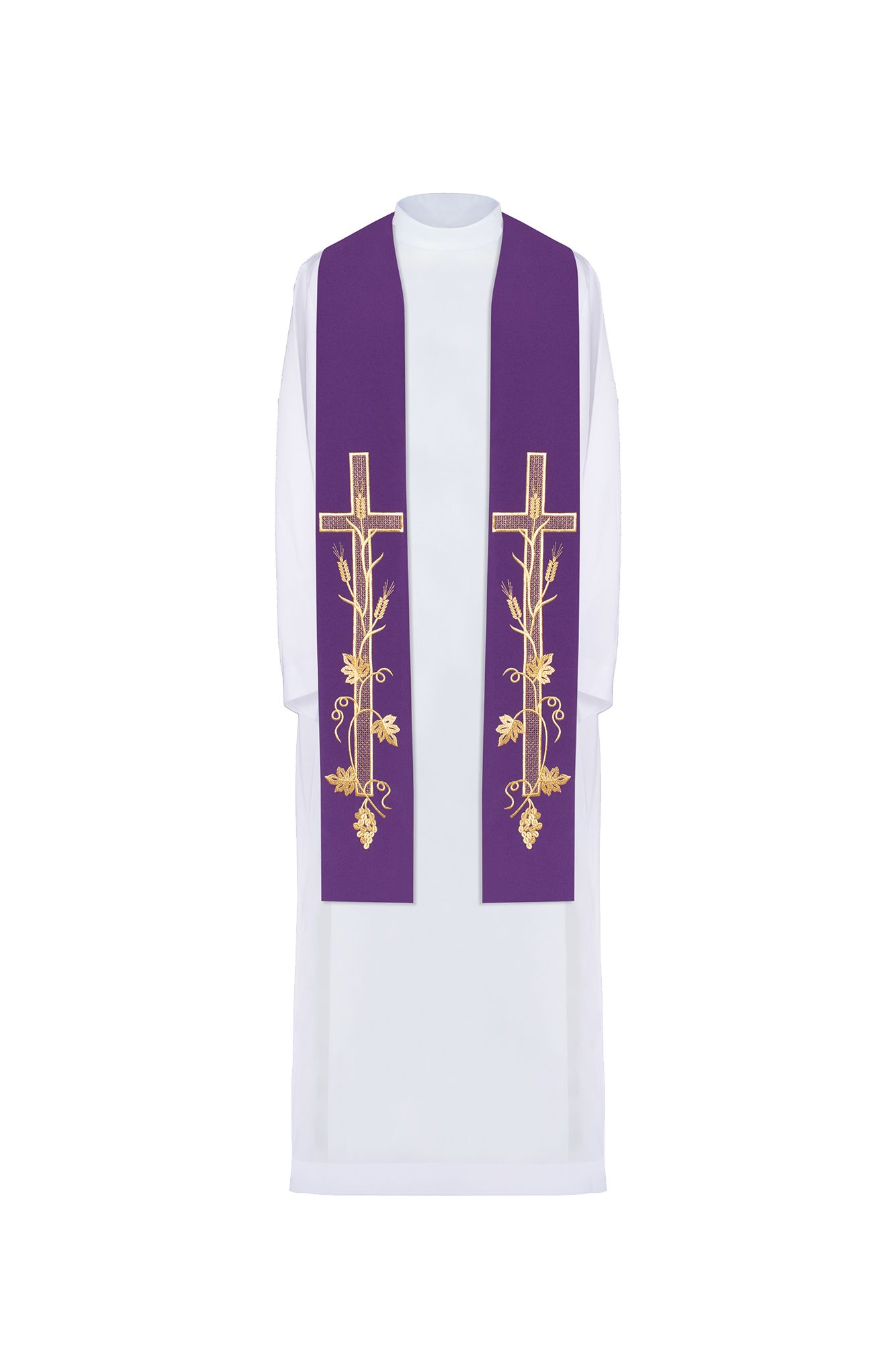 Stuła haftowana - kolory liturgiczne (72)