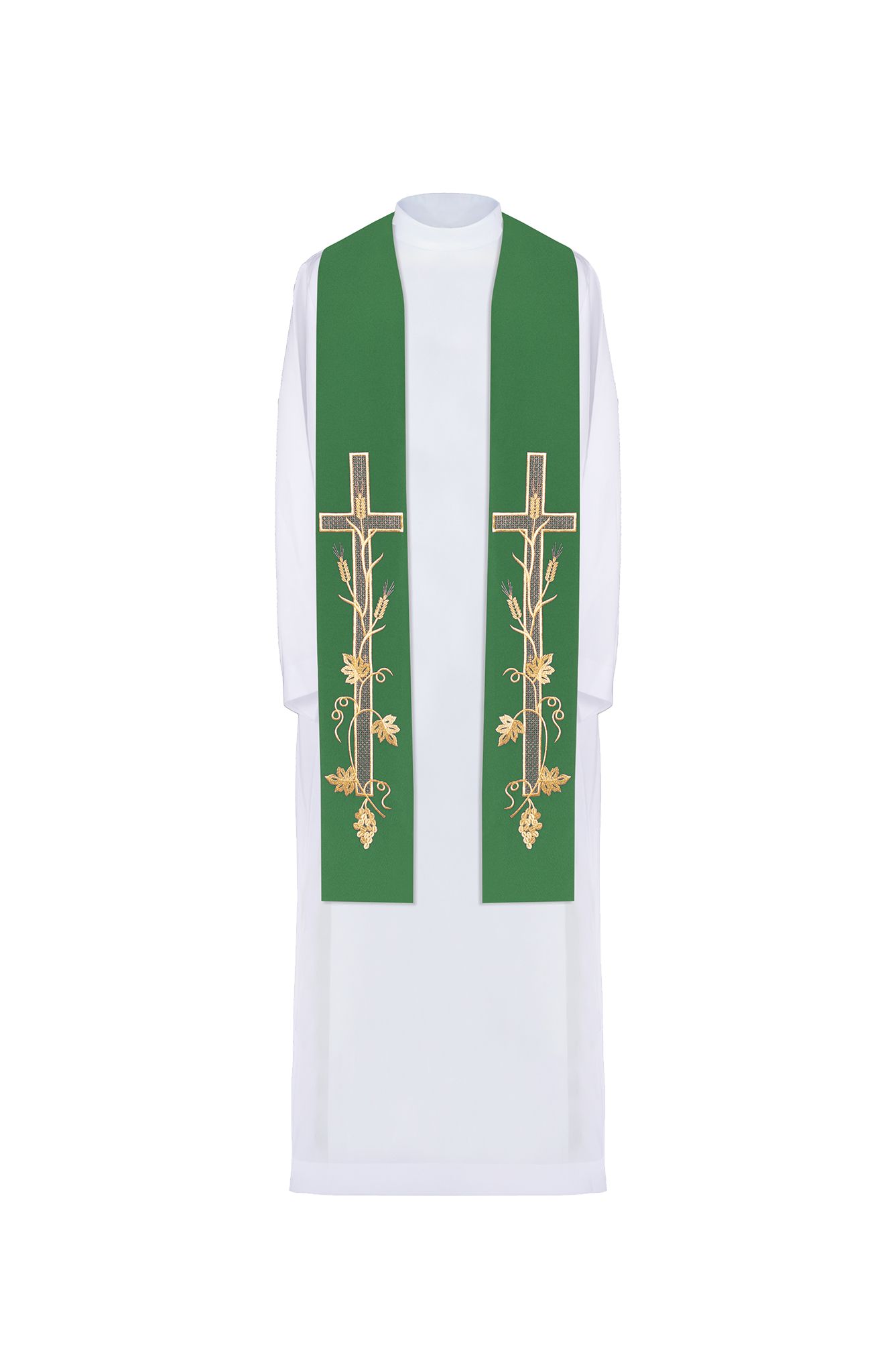 Stuła haftowana - kolory liturgiczne (72) - zdjęcie 5 - Stuła haftowana - kolory liturgiczne (72)