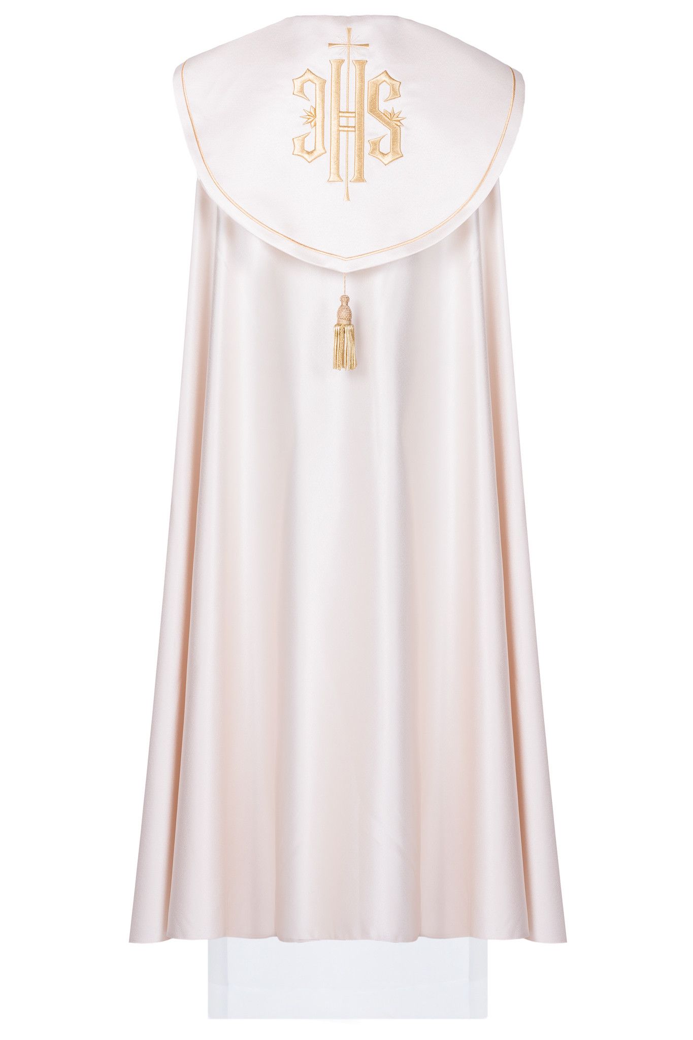 Kapa liturgiczna haftowana IHS - ecru (44)