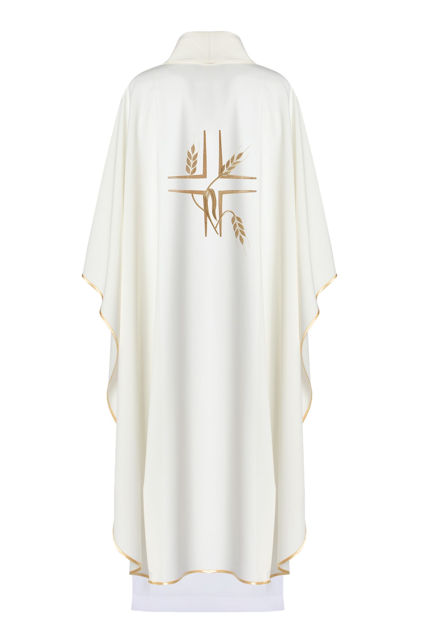 Ornat haftowany Krzyż + kłosy - kolory liturgiczne (42) - zdjęcie 2 - Ornat haftowany Krzyż + kłosy - kolory liturgiczne (42)