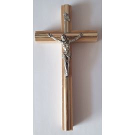 Krzyż drewniany na ścianę - 10 cm x 20 cm, jasny brąz (2) - KRZYŻE, KRZYŻYKI - Nowość