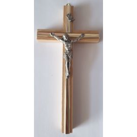 Krzyż drewniany na ścianę - 8 cm x 16 cm, jasny brąz (5) - KRZYŻE, KRZYŻYKI - Nowość