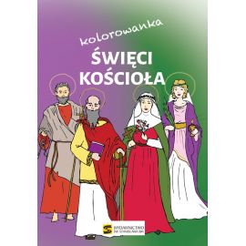Święci Kościoła – kolorowanka - Książki religijne dla dzieci - Nowość