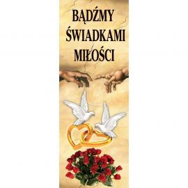 Baner kościelny - Ślub (1) - Banery - Sakrament Małżeństwa - Nowość