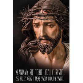 Plakat religijny – Kłaniamy się Tobie, Jezu Chryste (19) - PLAKATY - Nowość