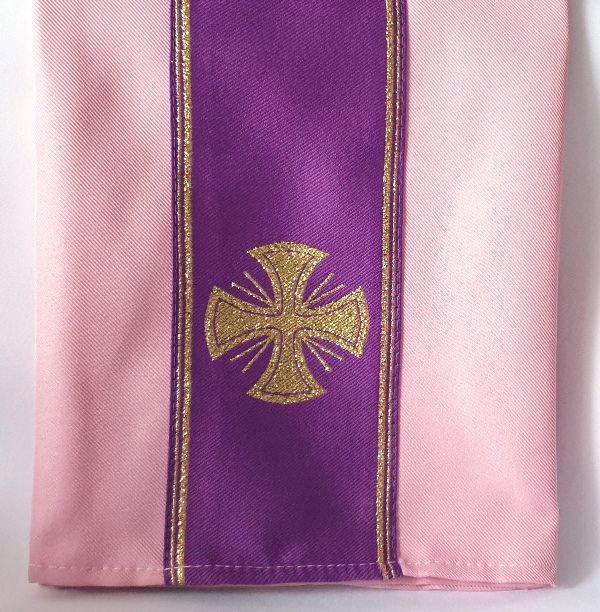 Welon na kielich - różowo-fioletowy - zdjęcie 2 - Welon na kielich - różowo-fioletowy