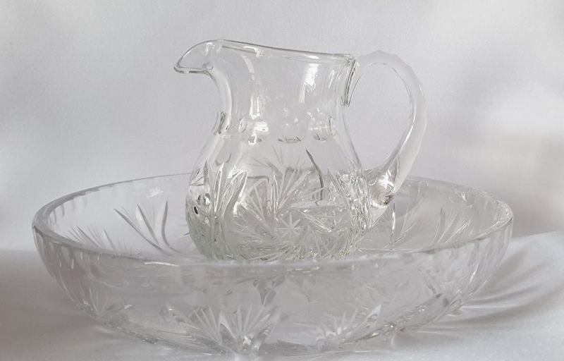 Komplet dzbanek lavabo do mycia rąk + tacka (2) - zdjęcie 2 - Komplet dzbanek lavabo do mycia rąk + tacka