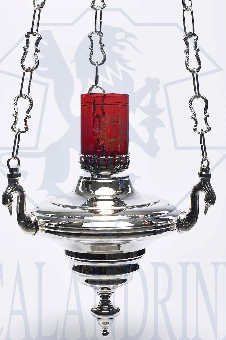 Lampka wieczna, wisząca, elektryczna lub oliwna - 38 cm. - zdjęcie 3 - Lampka wieczna, wisząca, elektryczna lub oliwna - 40 cm.