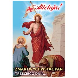 Plakat religijny – Zmartwychwstał Pan (30) - Plakaty wielkanocne - Nowość