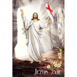 Plakat religijny – Jezus żyje (35) - Plakaty wielkanocne - Nowość