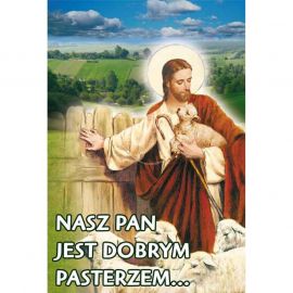 Plakat religijny – Nasz Pan jest dobrym pasterzem (38) - Plakaty wielkanocne - Nowość