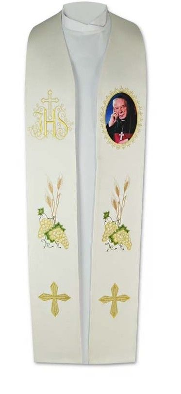 Stuła haftowana Kardynał Stefan Wyszyński (2)