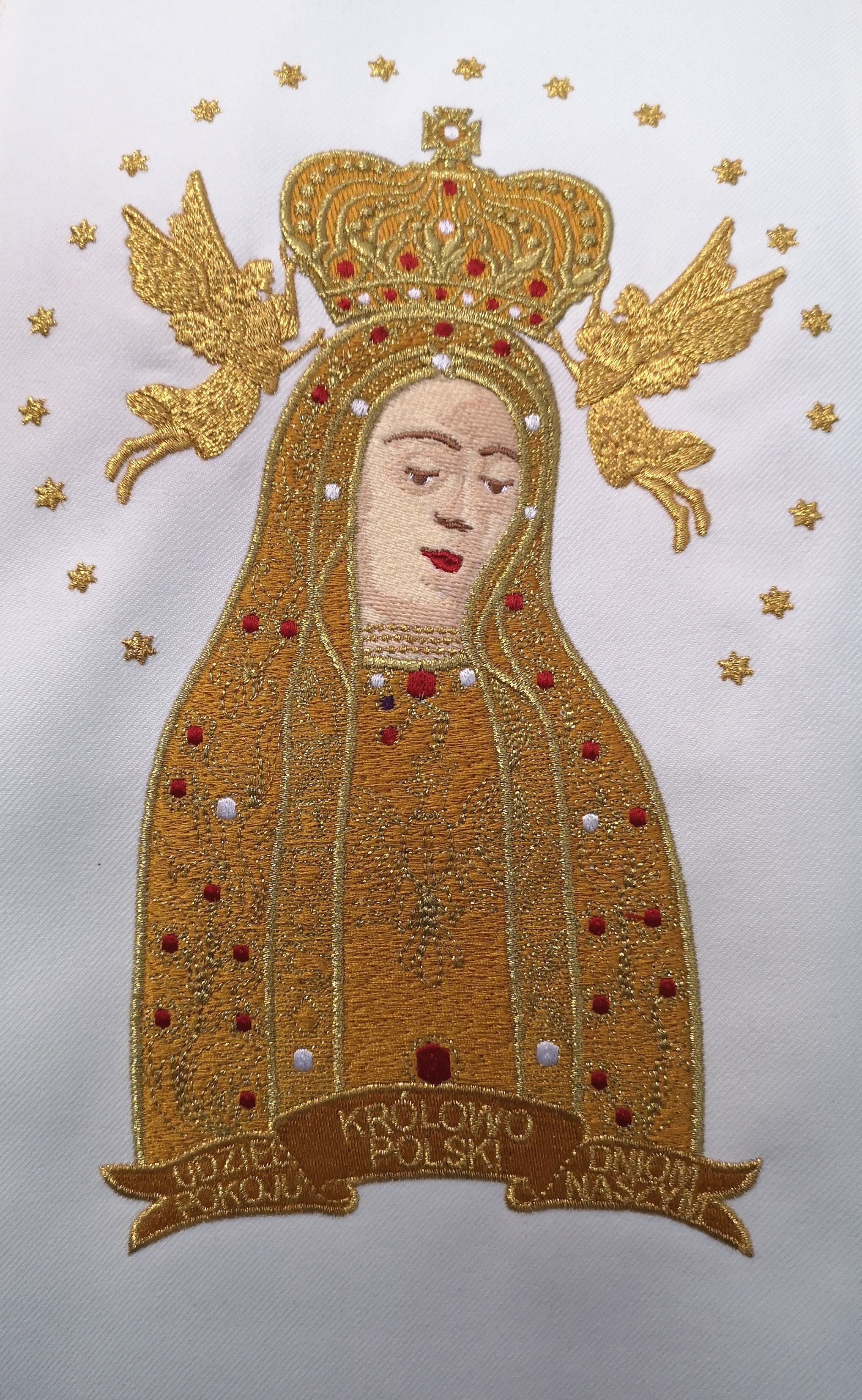 Ornat haftowany Matka Boża Licheńska - zdjęcie 4 - Ornat haftowany Matka Boża Licheńska