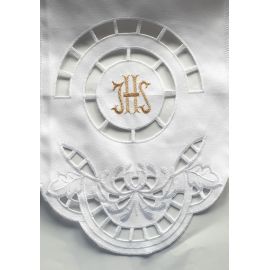 Obrus ołtarzowy haftowany - wzór eucharystyczny (106) - OBRUSY OŁTARZOWE - Nowość