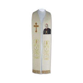 Stuła haftowana Kardynał Stefan Wyszyński (3) - ROK LITURGICZNY HASŁO - Nowość