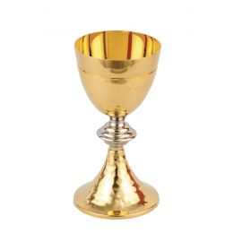 Kielich z ozdobnym młotkowaniem 20 cm (02) - KIELICHY MSZALNE - Nowość