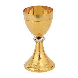 Kielich z ozdobnym ryflowaniem 18,5 cm (04) - KIELICHY MSZALNE - Nowość