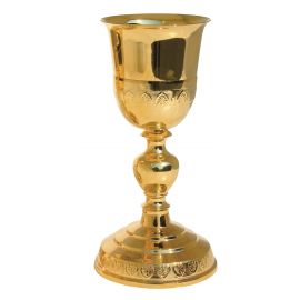 Kielich z ozdobnym wytłoczeniem 21 cm (05) - KIELICHY MSZALNE - Nowość