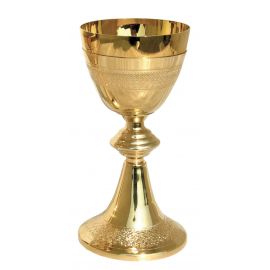 Kielich z ozdobnym wytłoczeniem 20 cm (07) - KIELICHY MSZALNE - Nowość