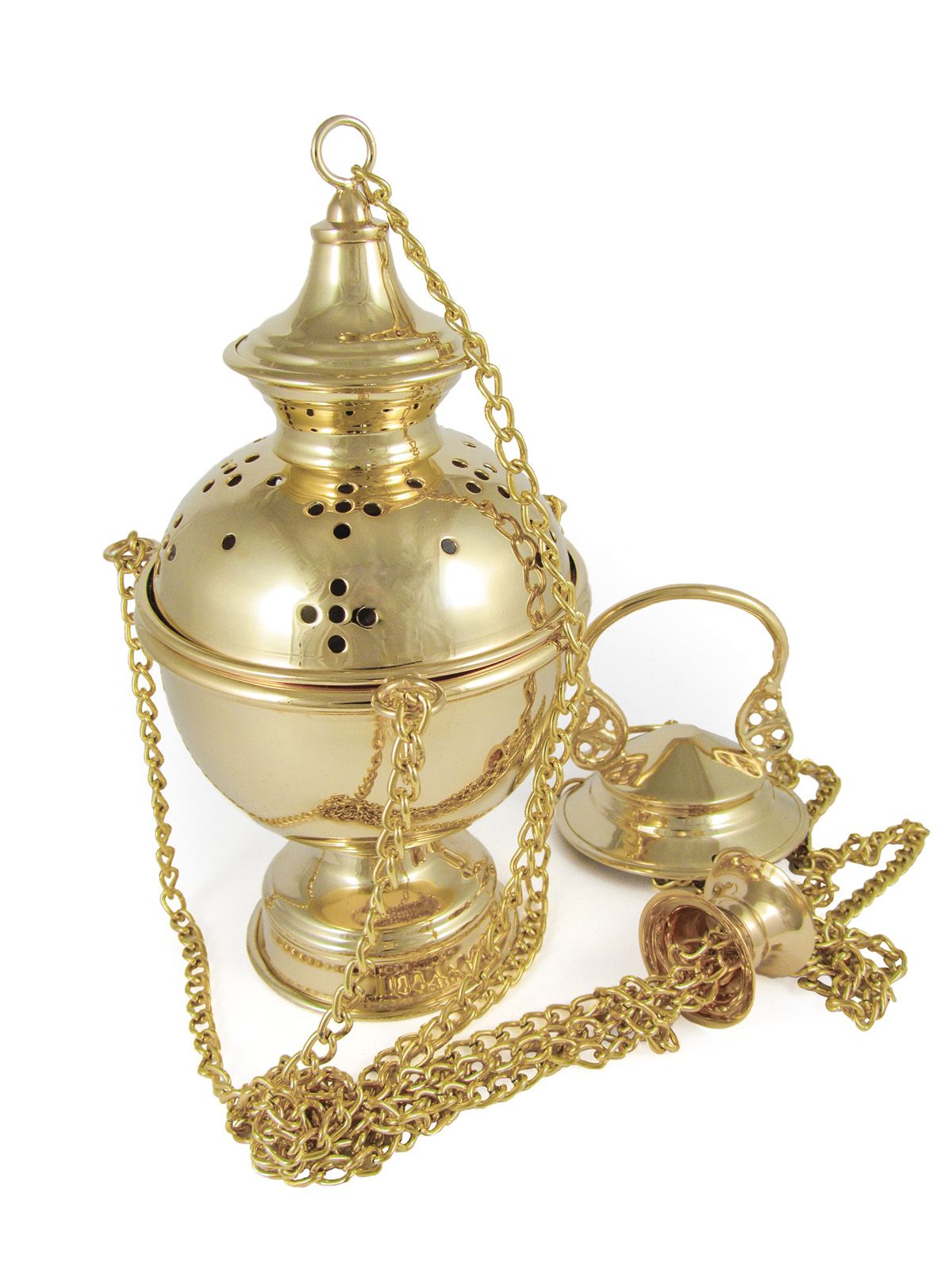 Trybularz 24 cm, złocony (A2)