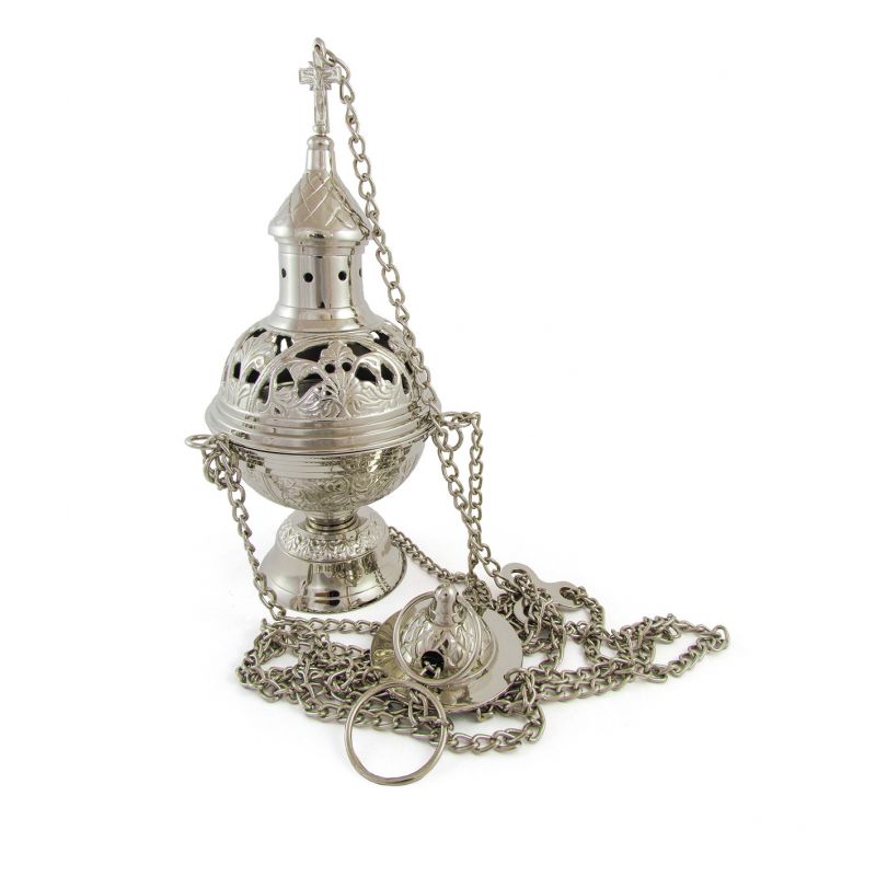 Trybularz 26,5 cm, niklowany (A3) - Trybularz 26,5 cm, niklowany (A3)