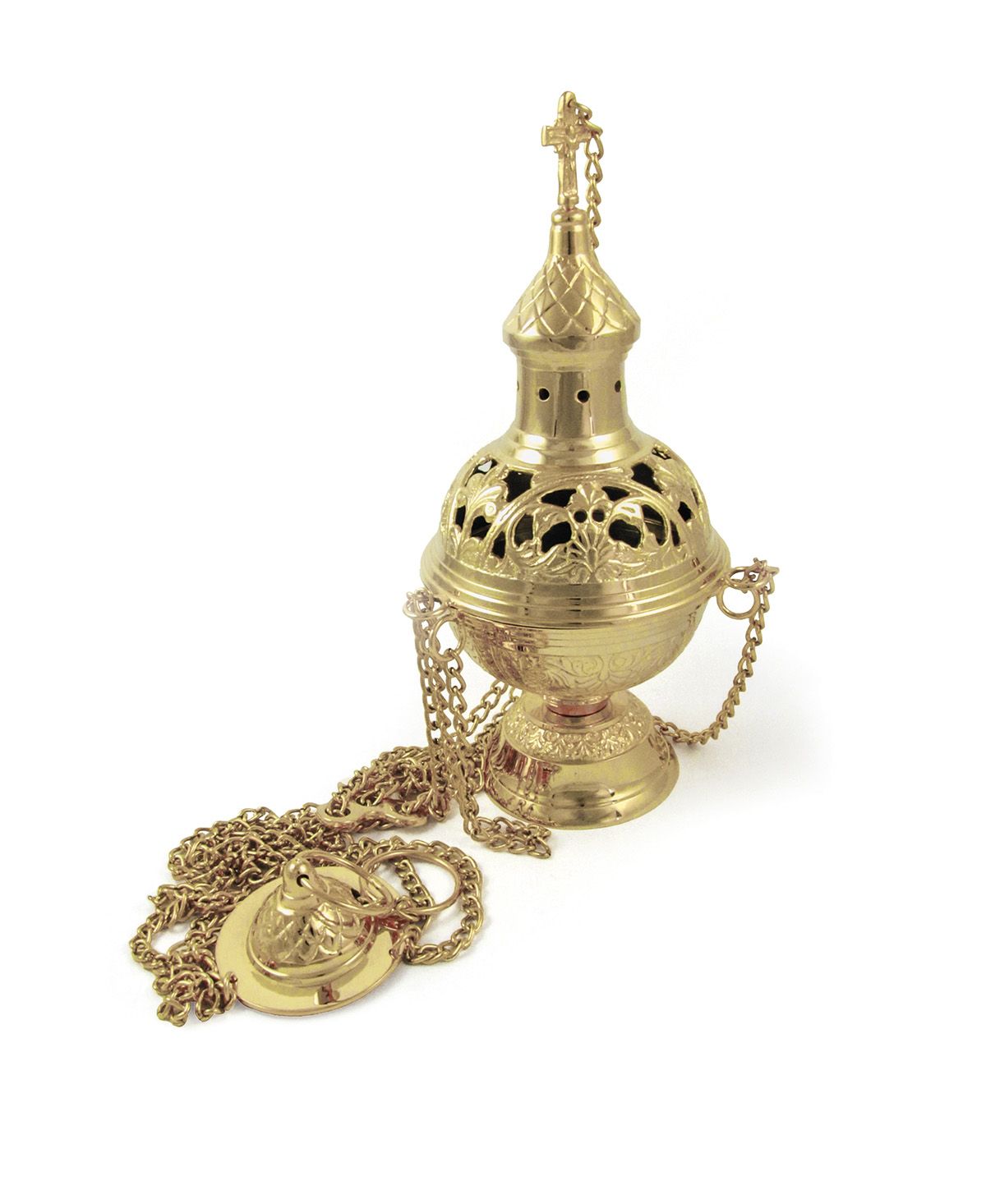 Trybularz 26,5 cm, pozłacany (A4)