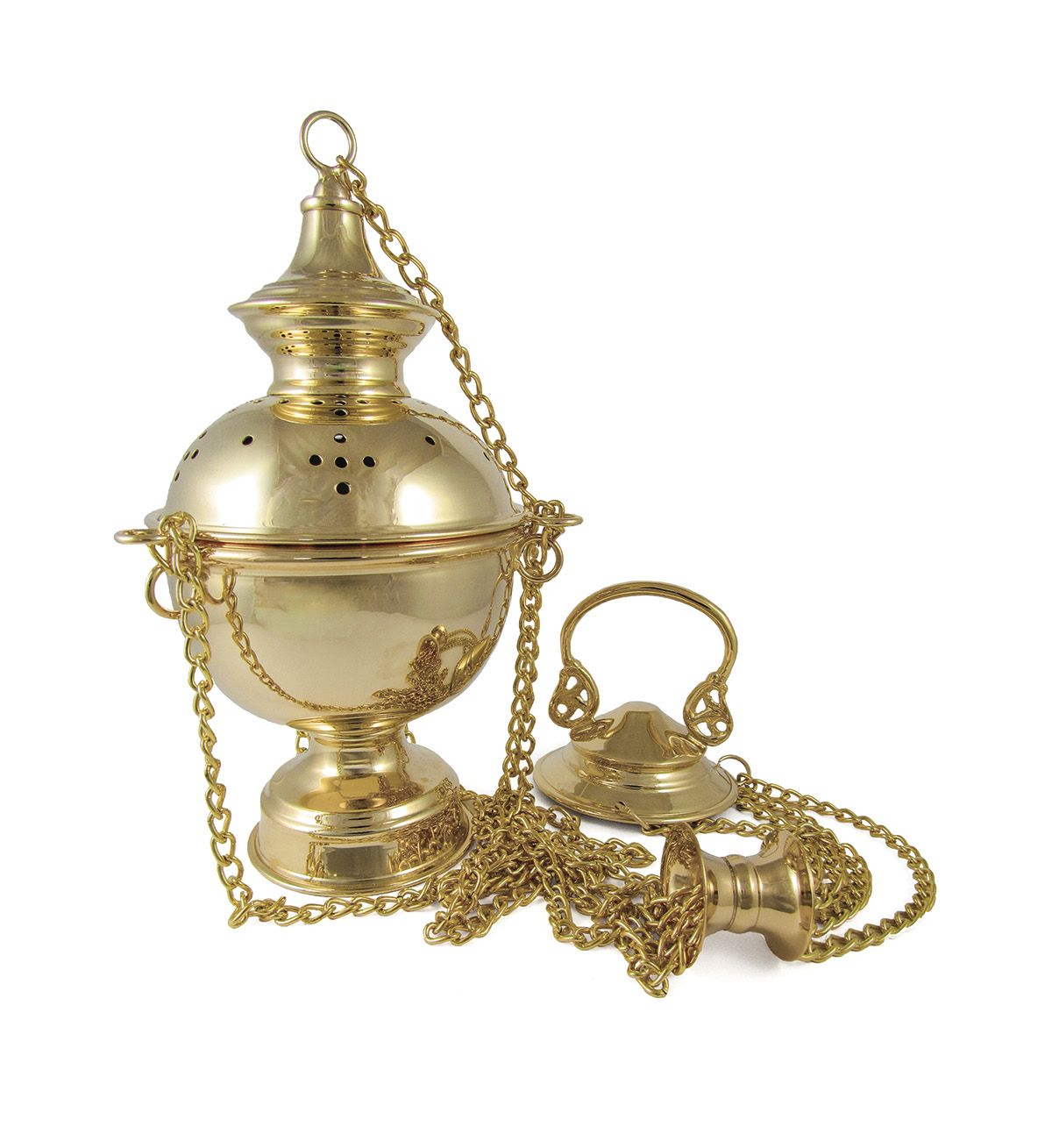 Trybularz 22 cm, pozłacany (A5)