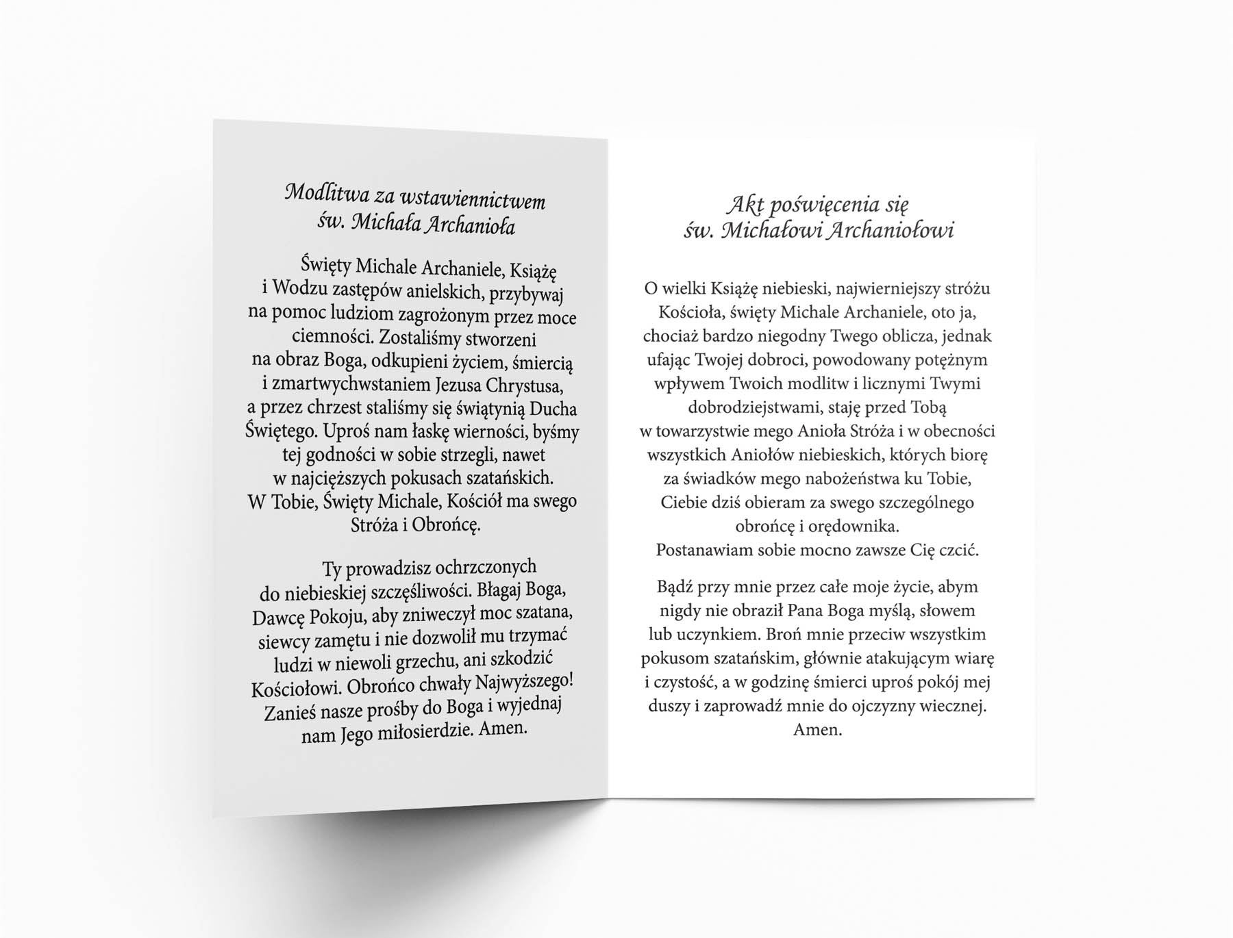 Obrazek składany - św. Michał Archanioł - zdjęcie 2