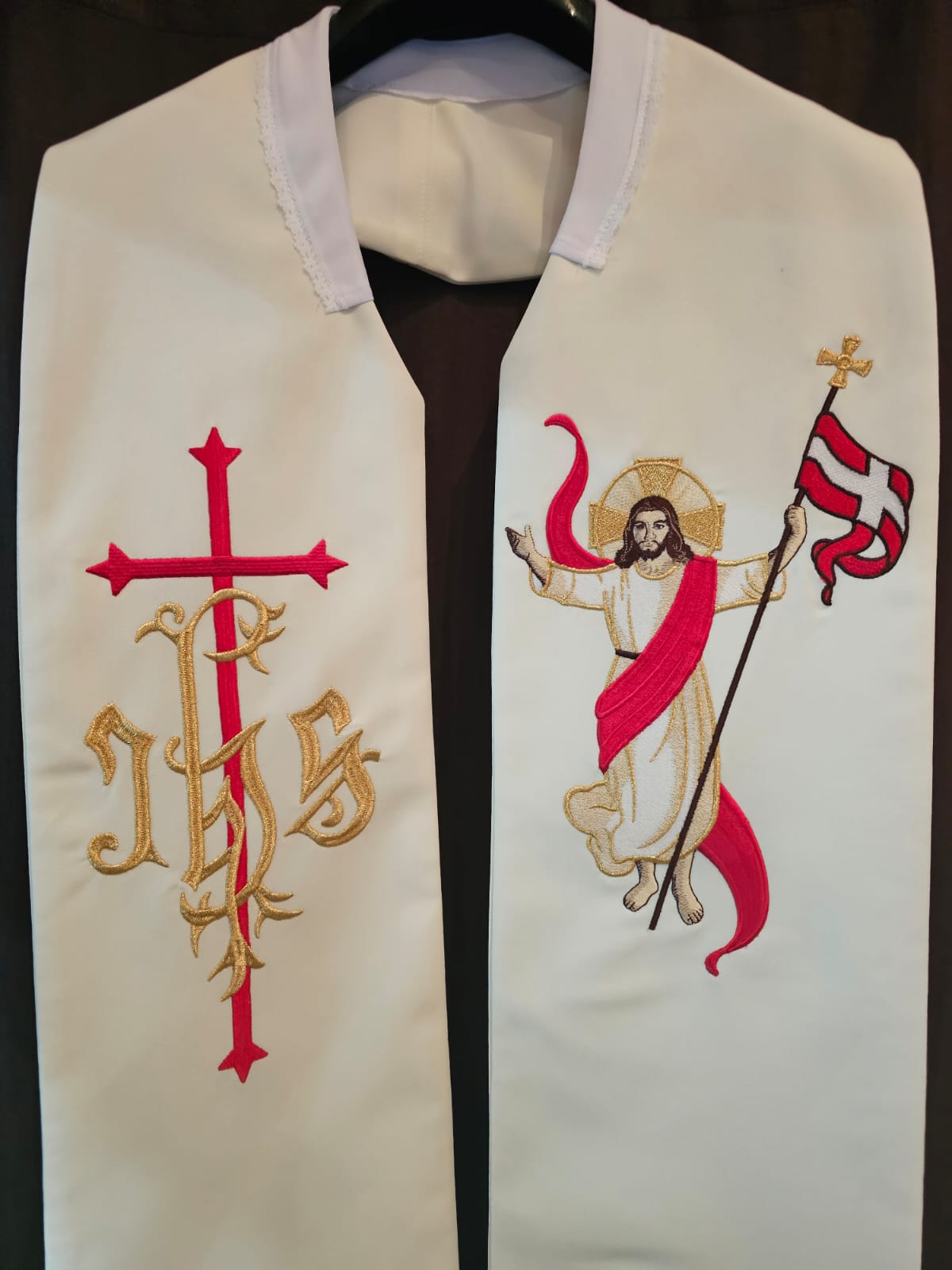 Stuła haftowana Chrystus Zmartwychwstały - zdjęcie 2