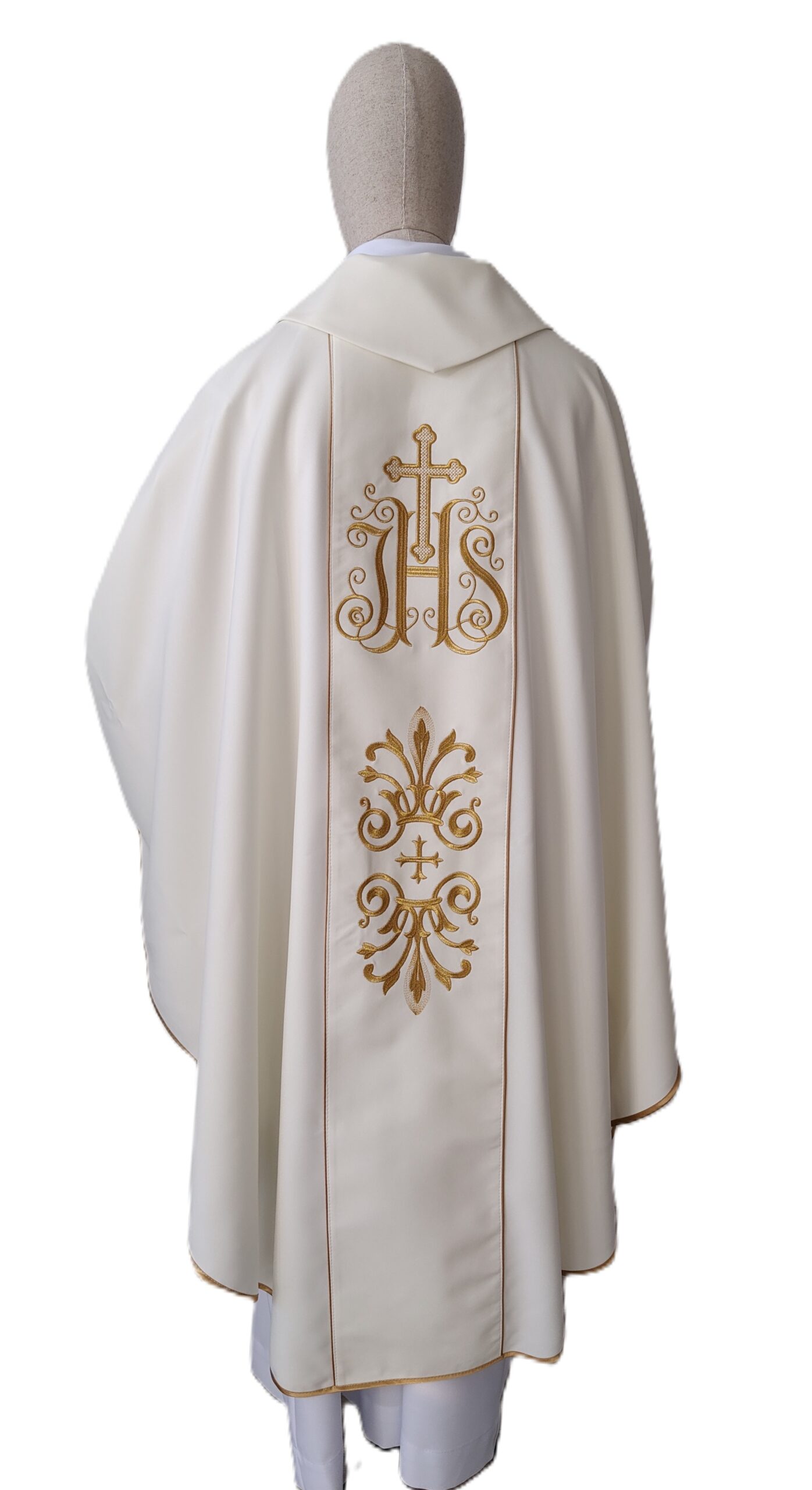 Ornat haftowany ecru, Chrystus Zmartwychwstały - zdjęcie 2