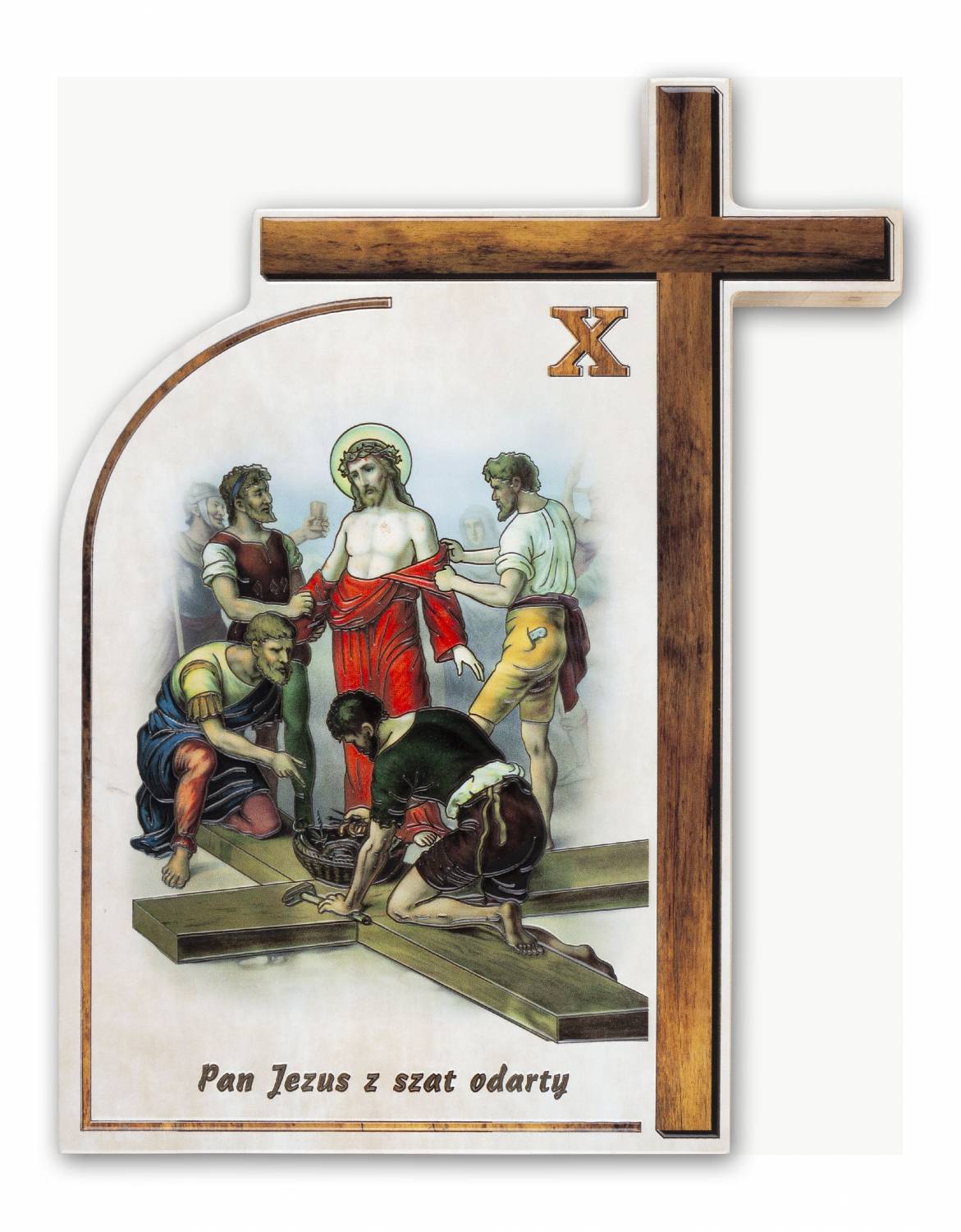 Droga Krzyżowa - Ceramika drewniana  (Komplet - 14 stacji) - zdjęcie 6