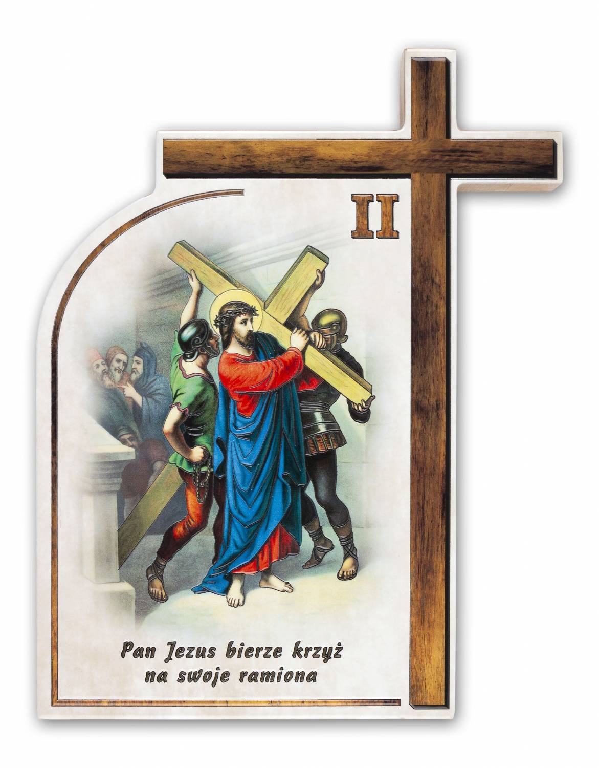 Droga Krzyżowa - Ceramika drewniana  (Komplet - 14 stacji) - zdjęcie 9