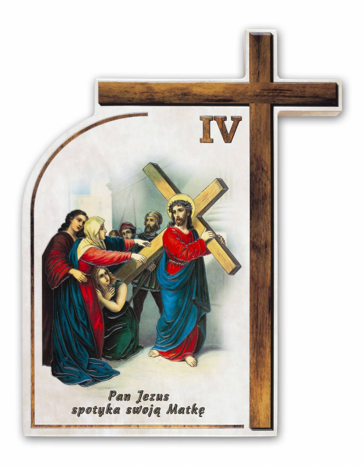 Droga Krzyżowa - Ceramika drewniana  (Komplet - 14 stacji) - zdjęcie 8