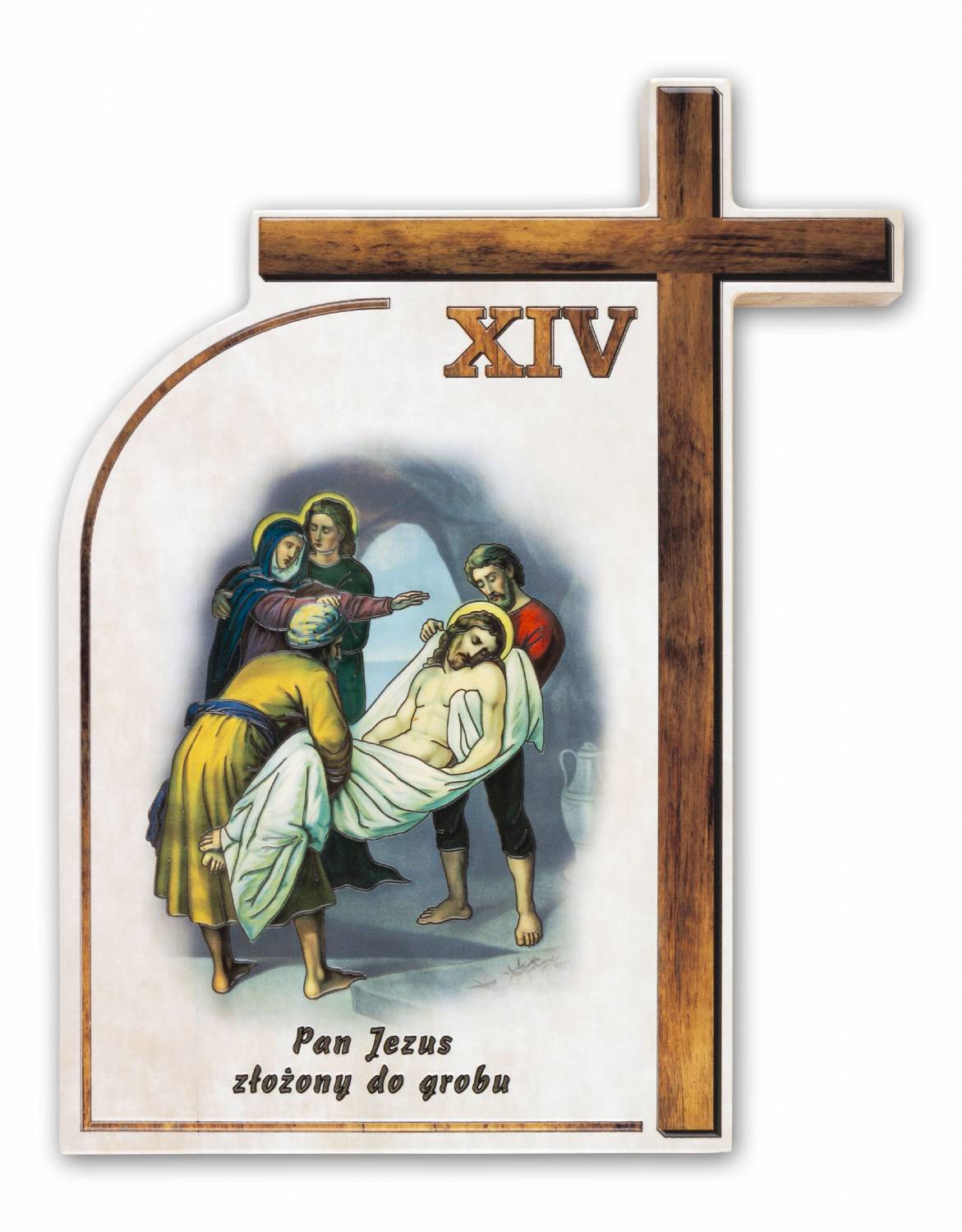 Droga Krzyżowa - Ceramika drewniana  (Komplet - 14 stacji) - zdjęcie 2