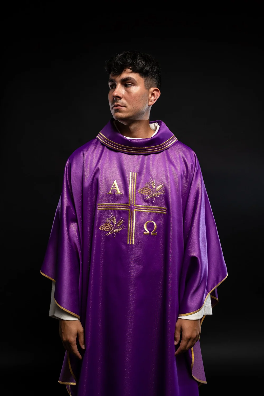 Ornat haftowany Alfa i Omega (173H) - zdjęcie 4