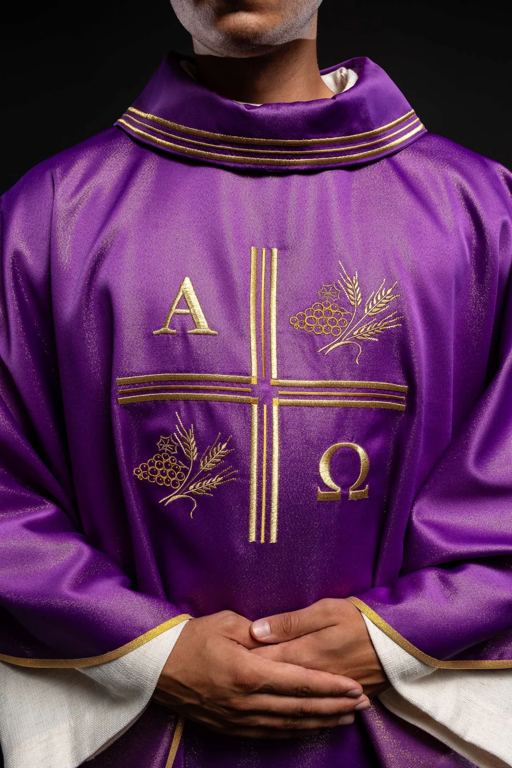 Ornat haftowany Alfa i Omega (173H) - zdjęcie 5