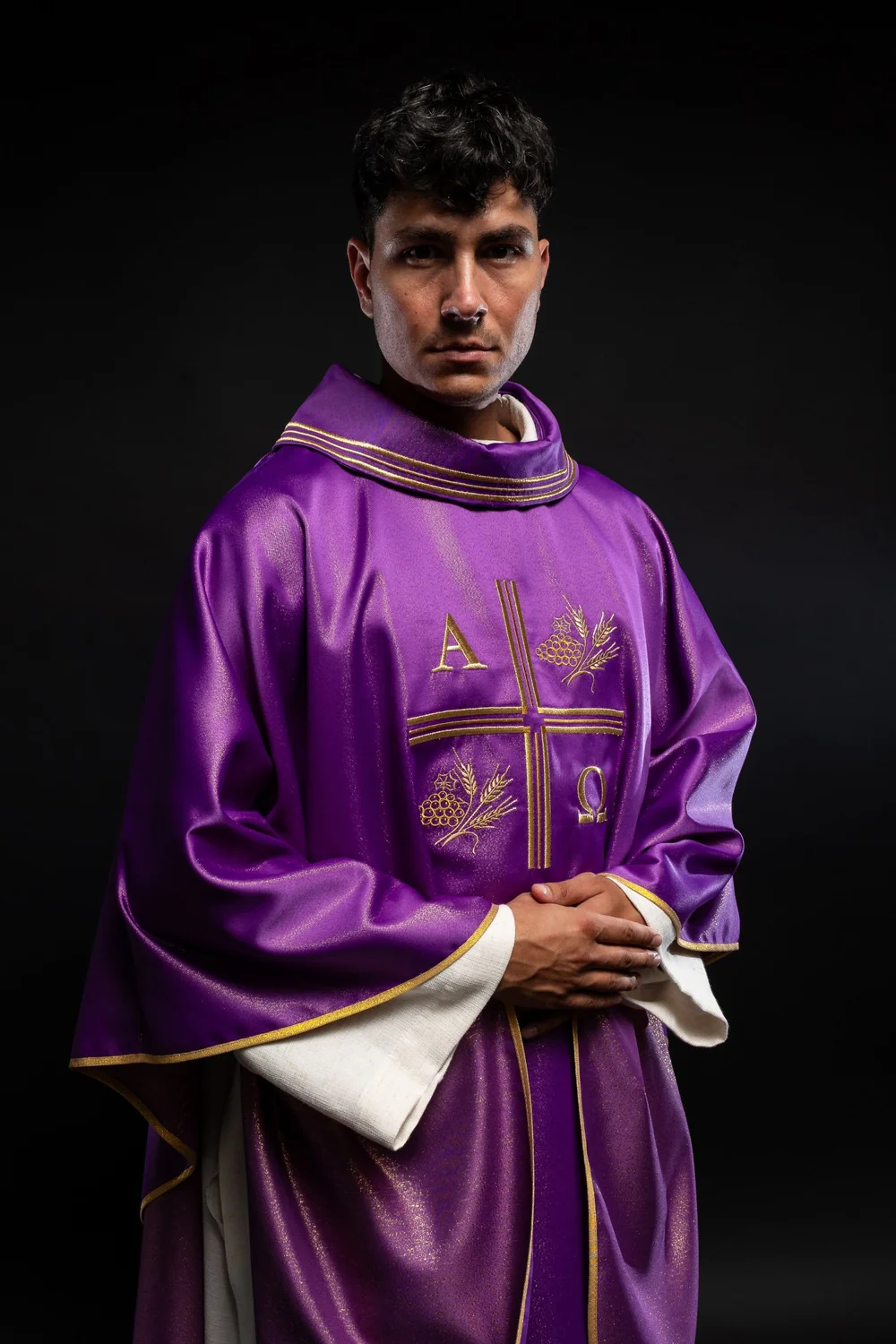 Ornat haftowany Alfa i Omega (173H) - zdjęcie 2