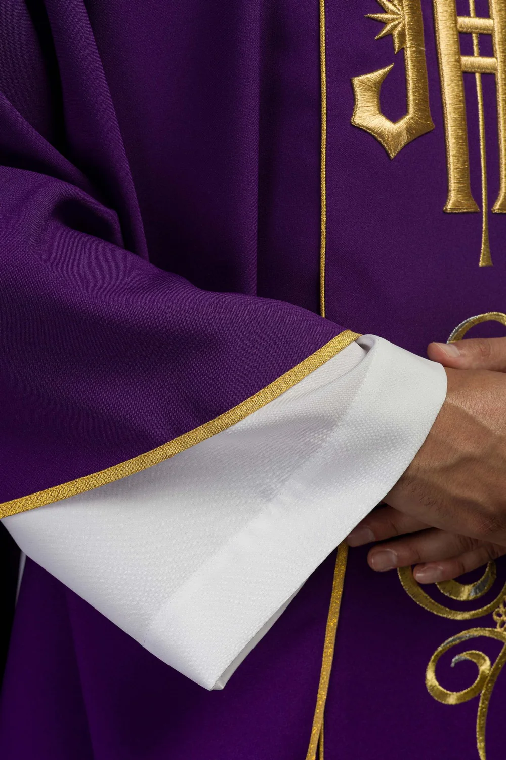 Ornat haftowany IHS - fioletowy (174H) - zdjęcie 5