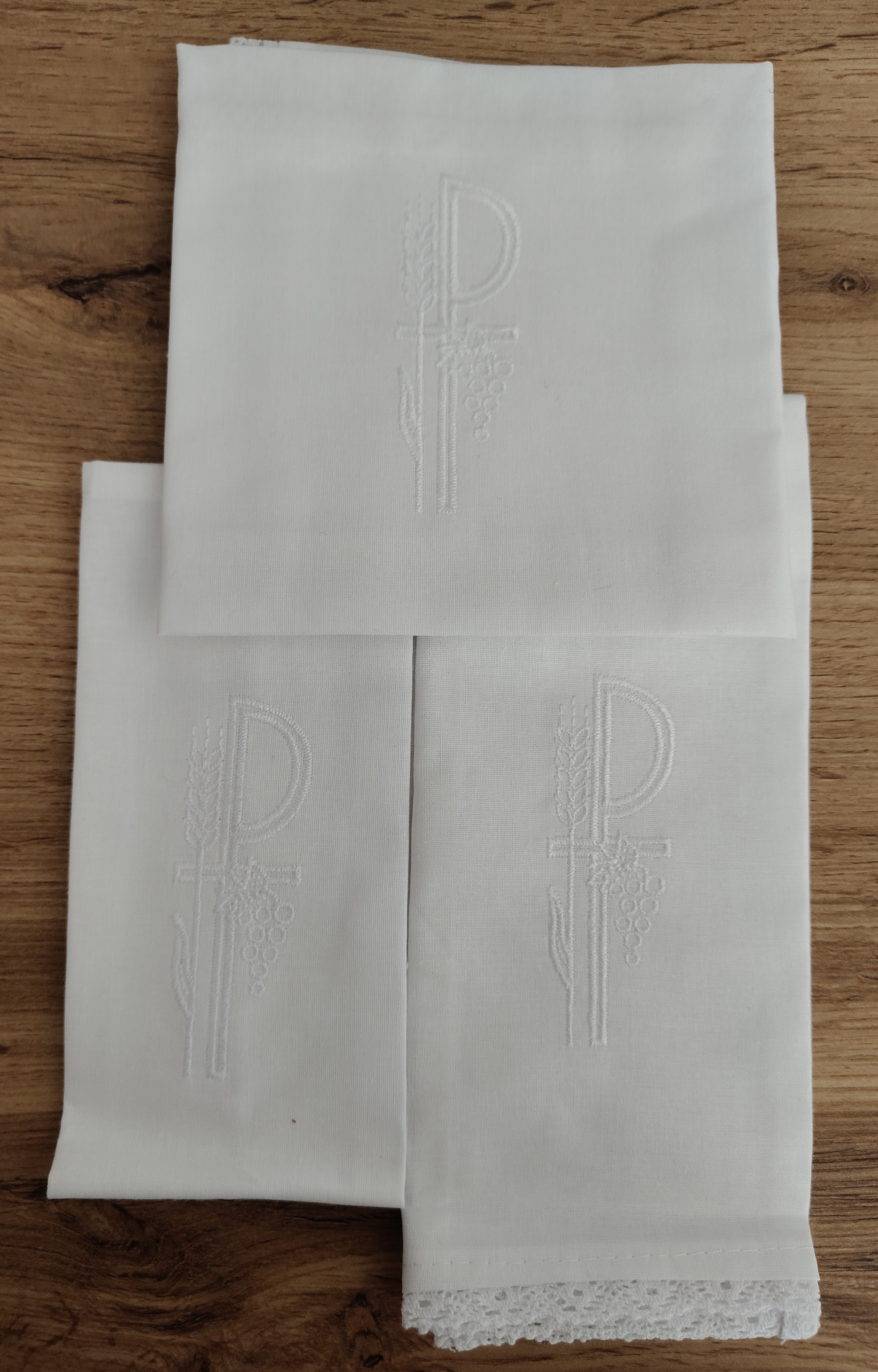 Bielizna kielichowa biały haft PX