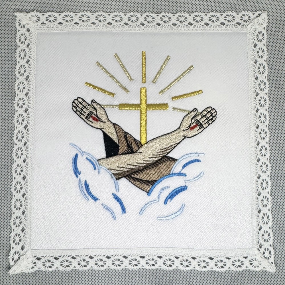 Bielizna kielichowa z symbolem franciszkańskim - zdjęcie 2