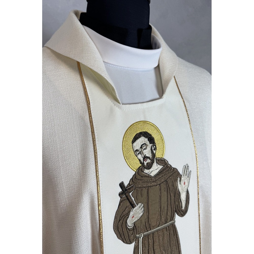 Ornat kapłański haftowany - Święty Franciszek - zdjęcie 3